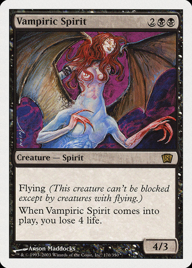 Vampiric Spirit (8th Edition) [Oversize Cards] | Webway Games
