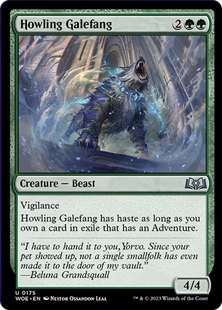 Howling Galefang [Wilds of Eldraine] | Webway Games