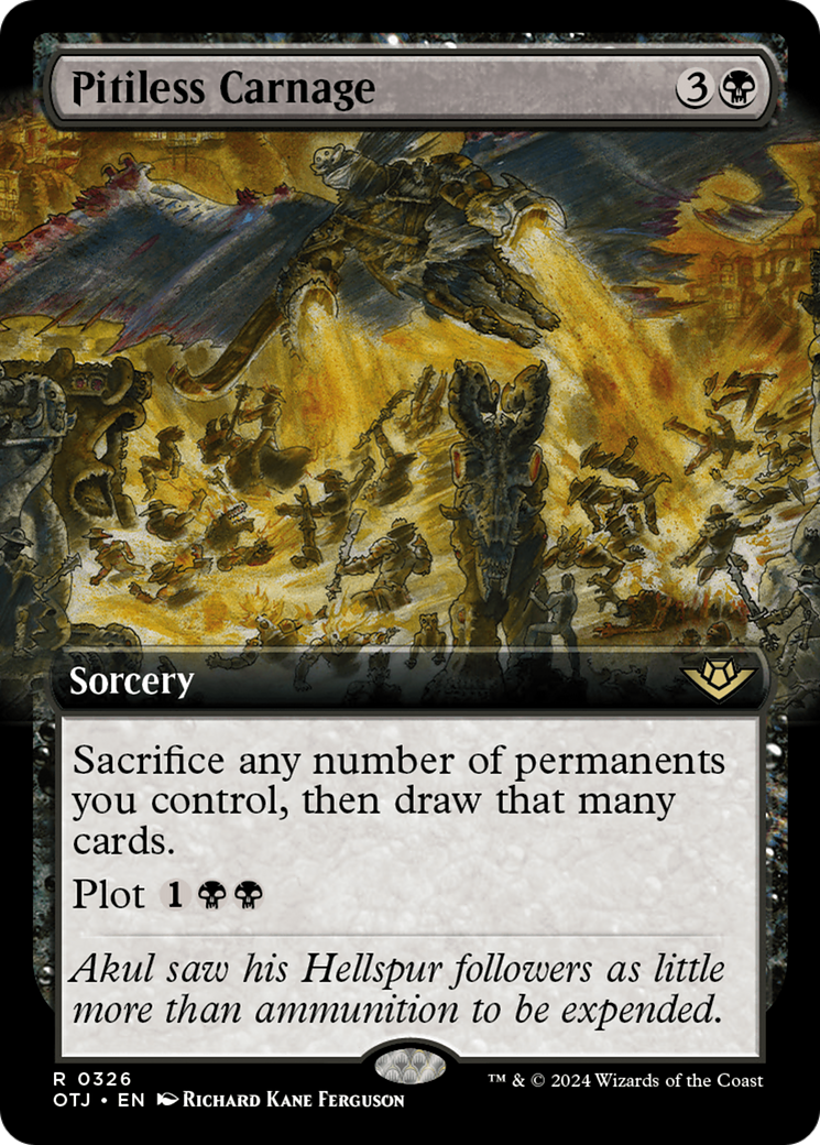 Pitiless Carnage (Extended Art) [Outlaws of Thunder Junction] | Webway Games