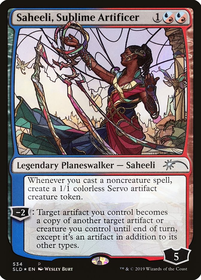Saheeli, Sublime Artificer (Stained Glass) [Secret Lair Drop Promos] | Webway Games