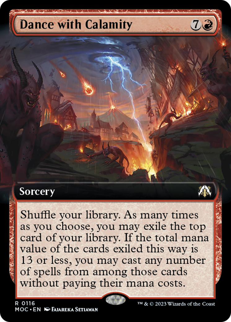 Dance with Calamity (Extended Art) [March of the Machine Commander] | Webway Games