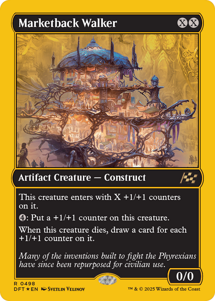 Marketback Walker (First-Place Foil) [Aetherdrift] | Webway Games