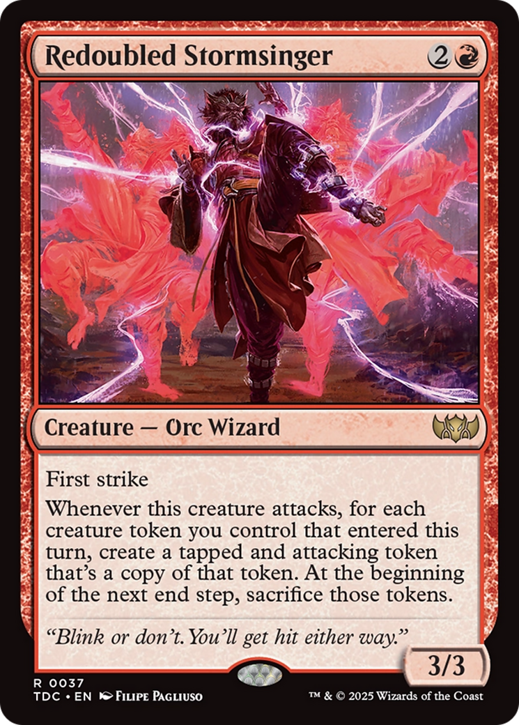 Redoubled Stormsinger [Tarkir: Dragonstorm Commander] | Webway Games