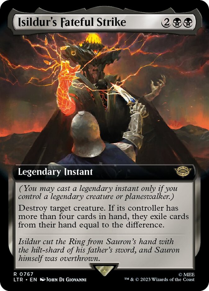 Isildur's Fateful Strike (Extended Art) (Surge Foil) [The Lord of the Rings: Tales of Middle-Earth] | Webway Games