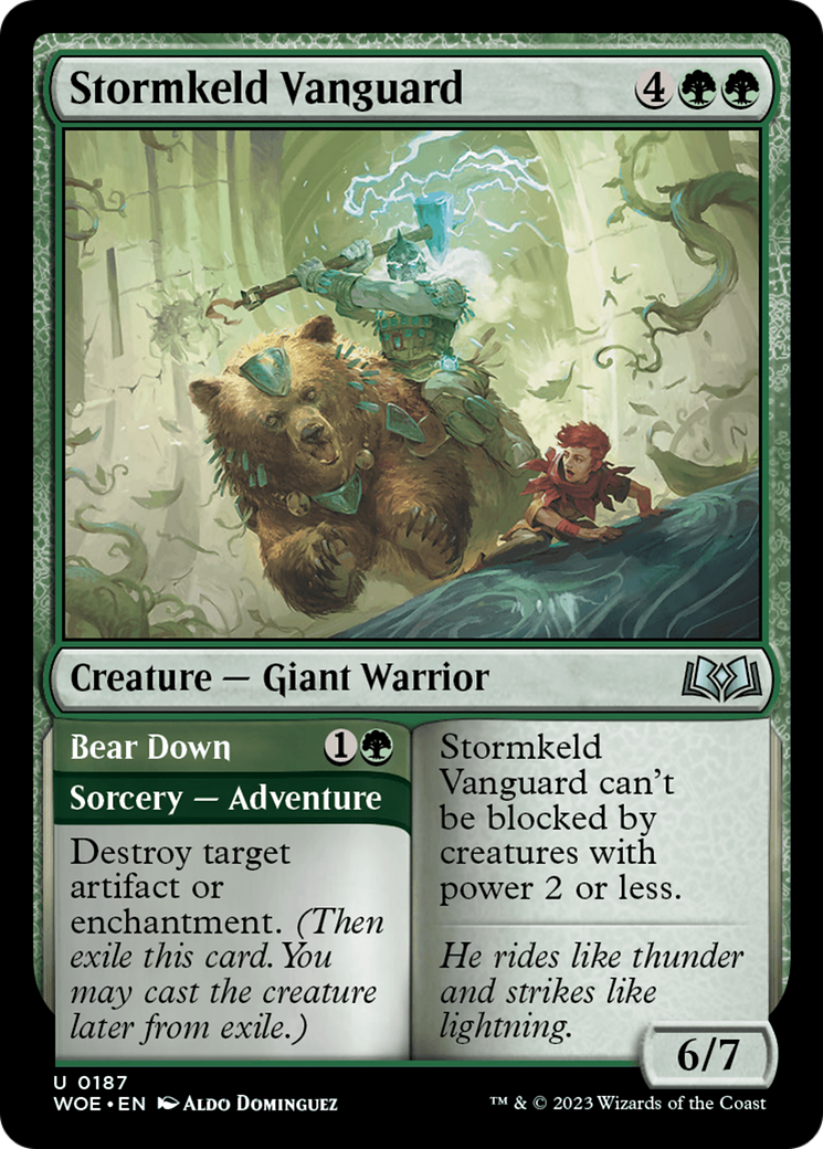 Stormkeld Vanguard // Bear Down [Wilds of Eldraine] | Webway Games