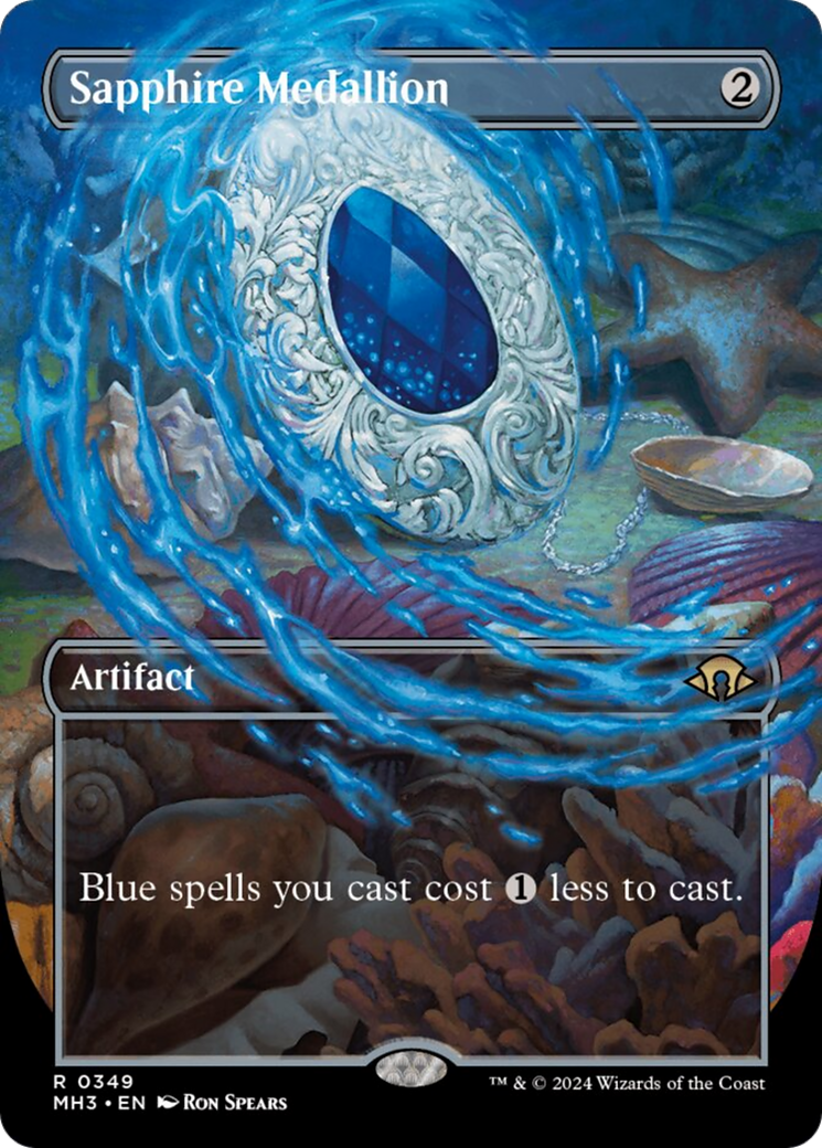 Sapphire Medallion (Borderless) [Modern Horizons 3] | Webway Games
