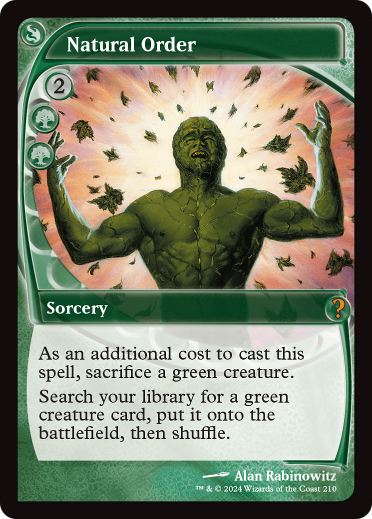 Natural Order (Future Sight) [Mystery Booster 2] | Webway Games