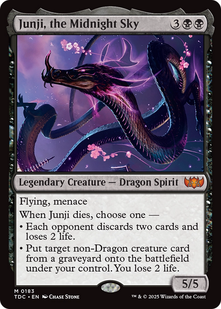 Junji, the Midnight Sky [Tarkir: Dragonstorm Commander] | Webway Games