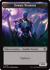 Zombie Army // Zombie Warrior Double-Sided Token [Aetherdrift Tokens] | Webway Games