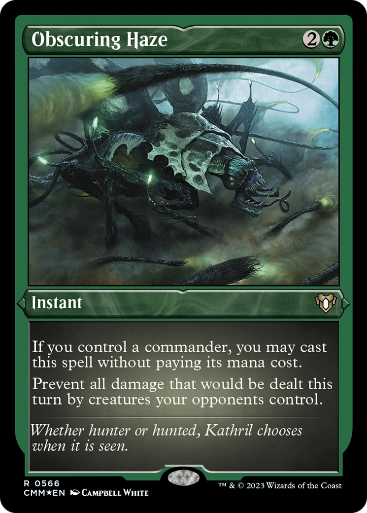 Obscuring Haze (Foil Etched) [Commander Masters] | Webway Games