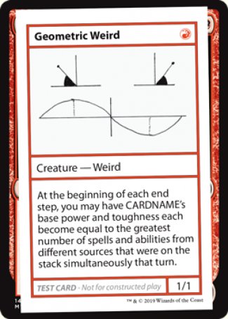 Geometric Weird (2021 Edition) [Mystery Booster Playtest Cards] | Webway Games