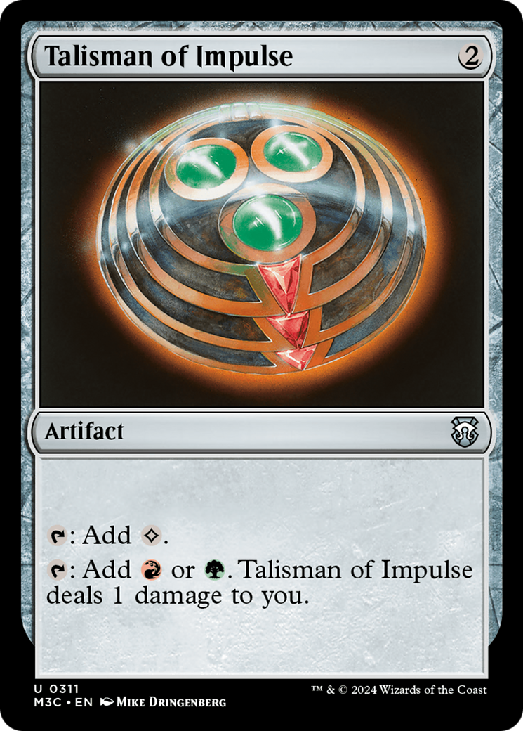 Talisman of Impulse (Ripple Foil) [Modern Horizons 3 Commander] | Webway Games