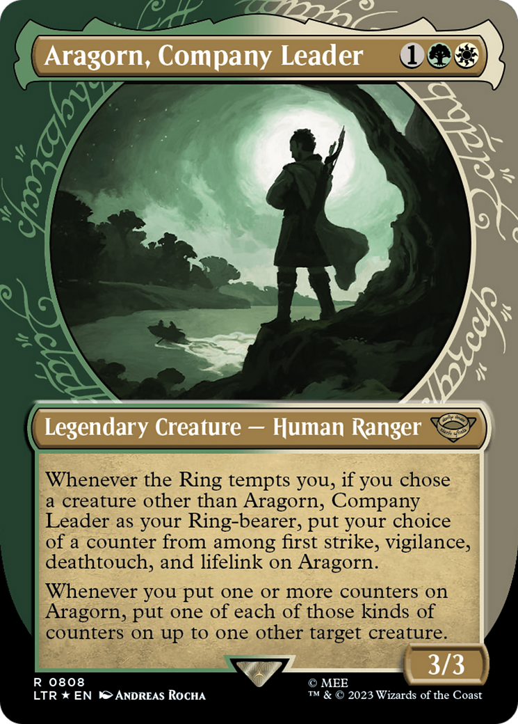 Aragorn, Company Leader (Showcase) (Surge Foil) [The Lord of the Rings: Tales of Middle-Earth] | Webway Games