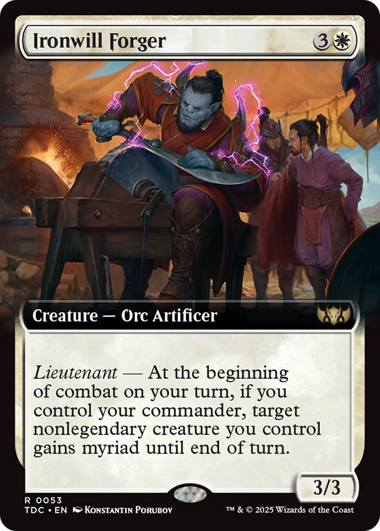 Ironwill Forger (Extended Art) [Tarkir: Dragonstorm Commander] | Webway Games