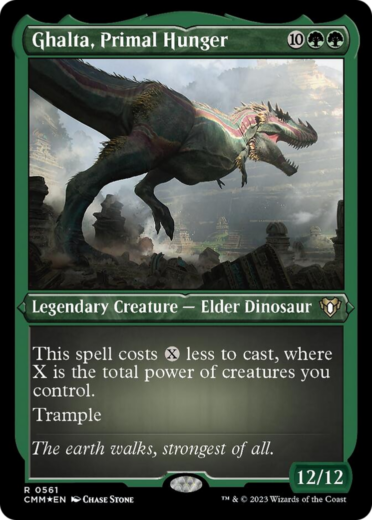 Ghalta, Primal Hunger (Foil Etched) [Commander Masters] | Webway Games