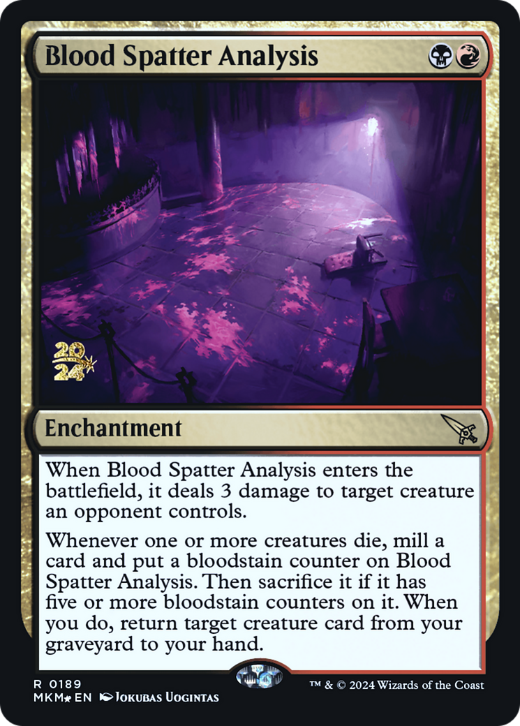 Blood Spatter Analysis [Murders at Karlov Manor Prerelease Promos] | Webway Games