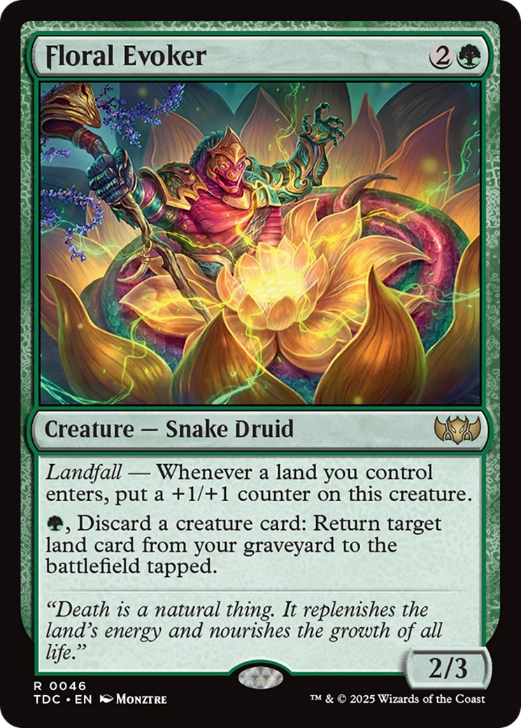 Floral Evoker [Tarkir: Dragonstorm Commander] | Webway Games