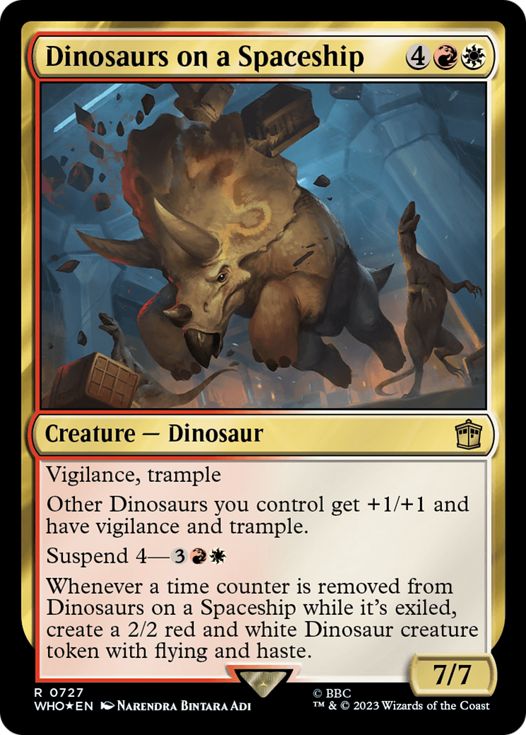 Dinosaurs on a Spaceship (Surge Foil) [Doctor Who] | Webway Games