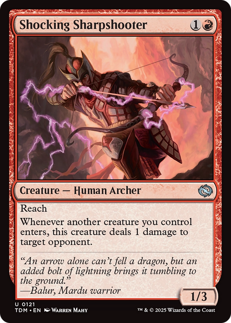 Shocking Sharpshooter [Tarkir: Dragonstorm] | Webway Games