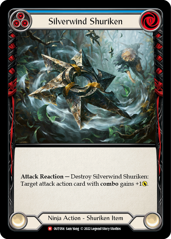 Silverwind Shuriken [OUT054] (Outsiders)  Cold Foil | Webway Games
