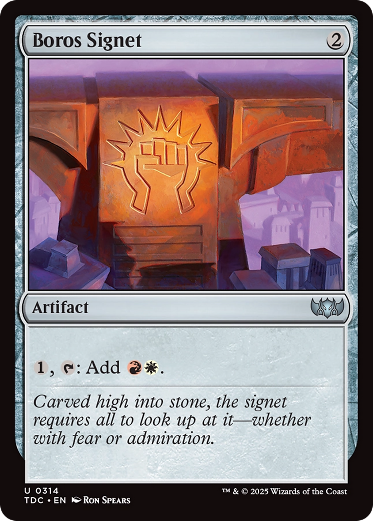 Boros Signet [Tarkir: Dragonstorm Commander] | Webway Games