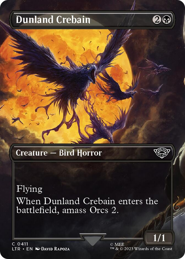 Dunland Crebain (Borderless Alternate Art) [The Lord of the Rings: Tales of Middle-Earth] | Webway Games