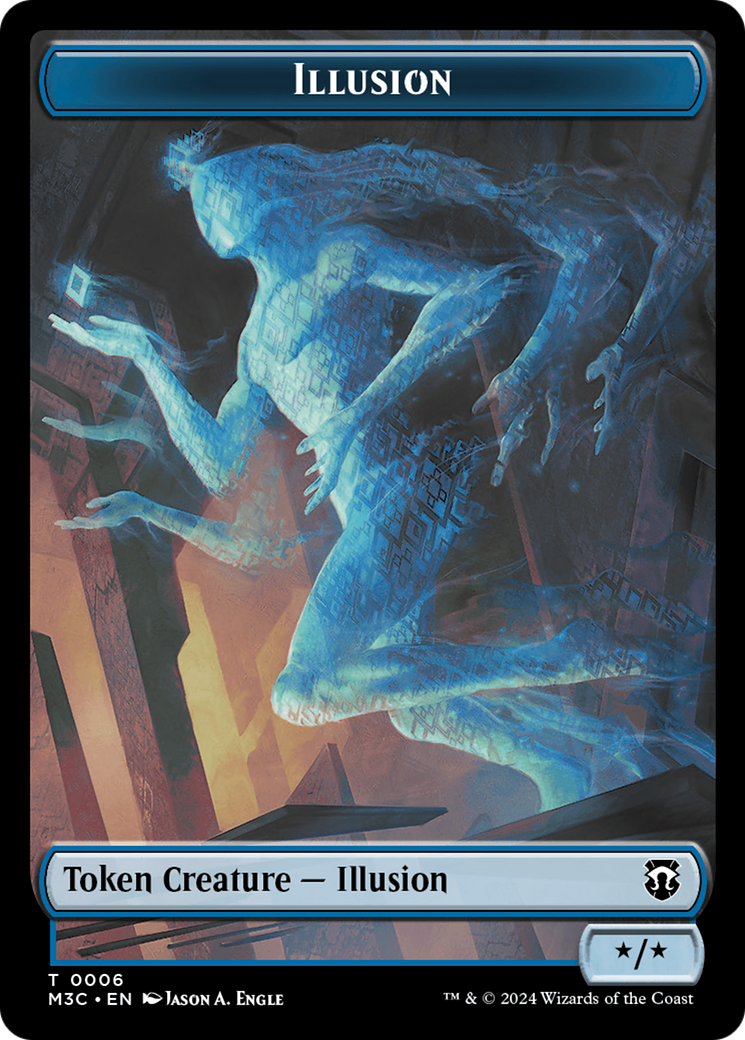 Illusion // Servo Double-Sided Token [Modern Horizons 3 Commander Tokens] | Webway Games