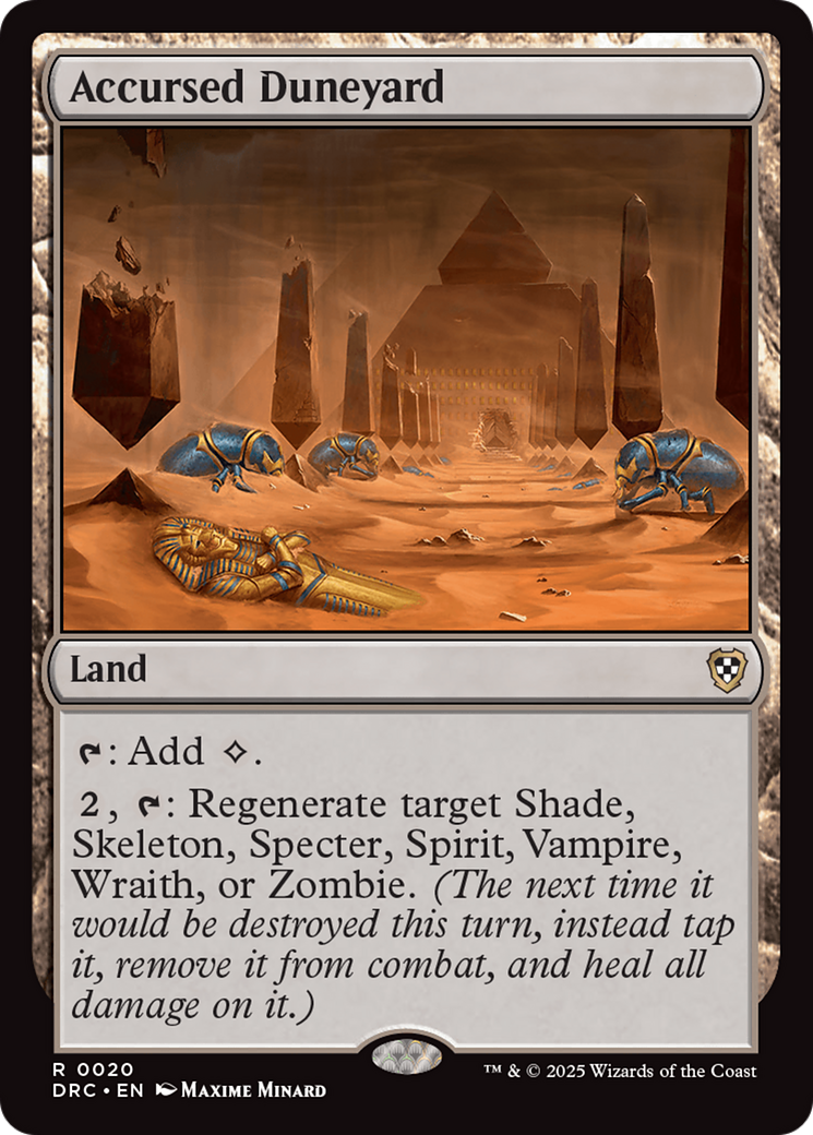 Accursed Duneyard [Aetherdrift Commander] | Webway Games