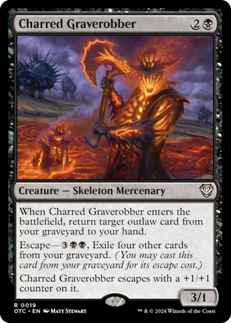 Charred Graverobber [Outlaws of Thunder Junction Commander] | Webway Games