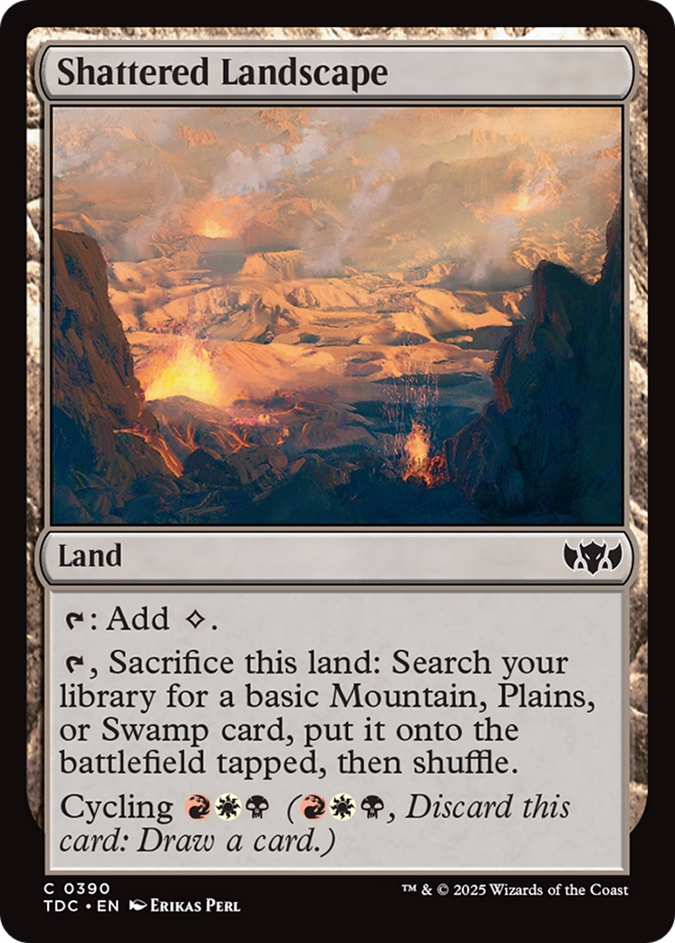 Shattered Landscape [Tarkir: Dragonstorm Commander] | Webway Games