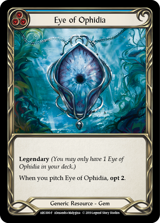 Eye of Ophidia [ARC000-F] (Arcane Rising)  1st Edition Cold Foil | Webway Games