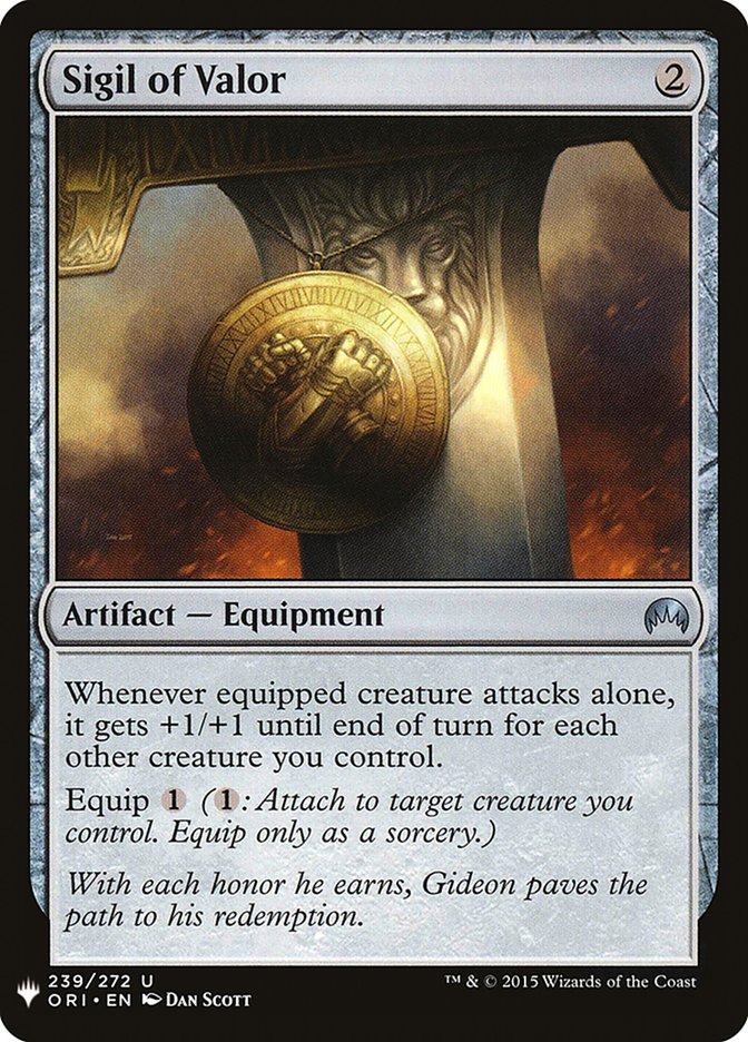 Sigil of Valor [Mystery Booster] | Webway Games