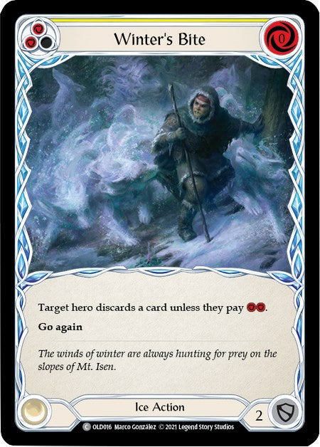 Winter's Bite (Yellow) [OLD016] (Tales of Aria Oldhim Blitz Deck)  1st Edition Normal | Webway Games