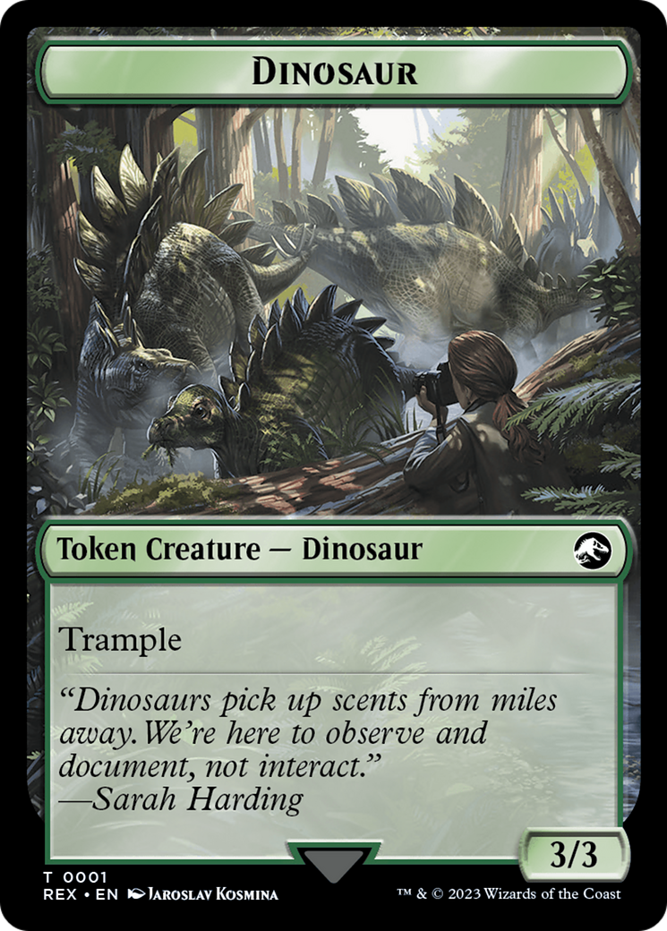 Map // Dinosaur (0001) Double-Sided Token [The Lost Caverns of Ixalan Tokens] | Webway Games