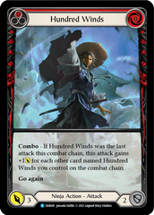 Hundred Winds (Red) [EVR041] (Everfest)  1st Edition Extended Art Rainbow Foil | Webway Games