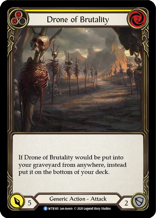Drone of Brutality (Yellow) [U-WTR165] (Welcome to Rathe Unlimited)  Unlimited Normal | Webway Games