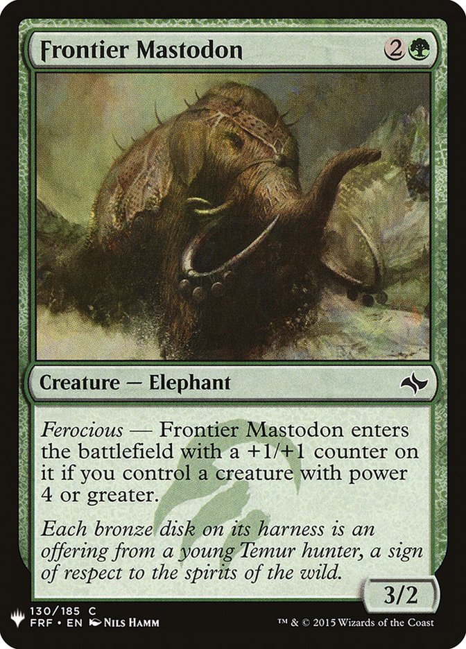Frontier Mastodon [Mystery Booster] | Webway Games