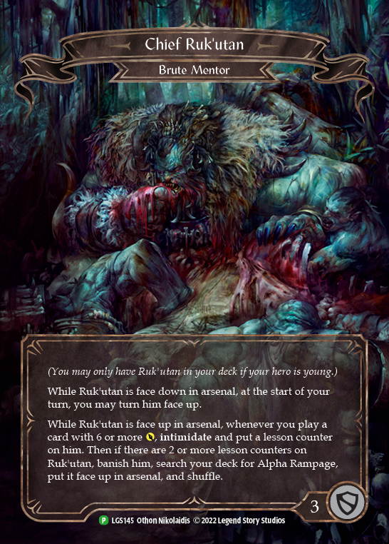 Chief Ruk'utan [LGS145] (Promo)  Rainbow Foil | Webway Games