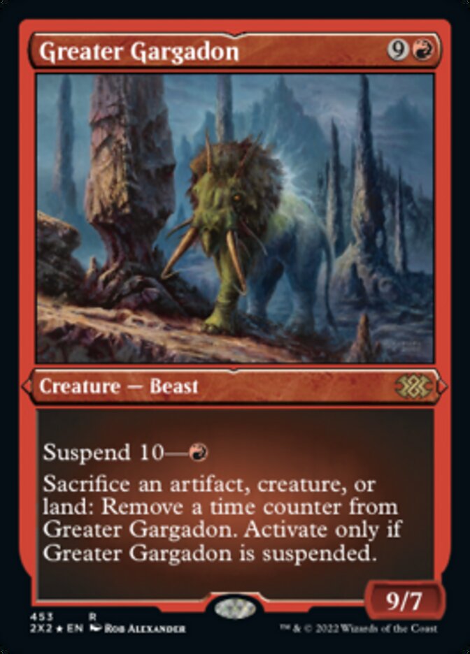 Greater Gargadon (Foil Etched) [Double Masters 2022] | Webway Games