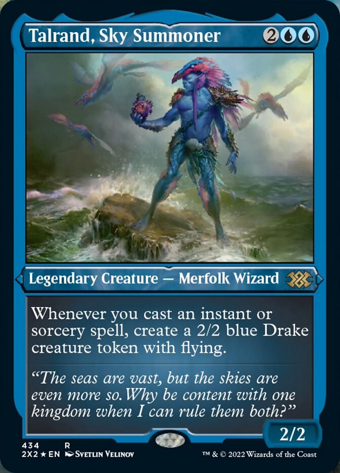 Talrand, Sky Summoner (Foil Etched) [Double Masters 2022] | Webway Games