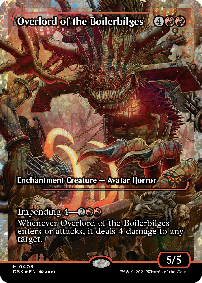 Overlord of the Boilerbilges (Japan Showcase Fracture Foil) [Duskmourn: House of Horror] | Webway Games