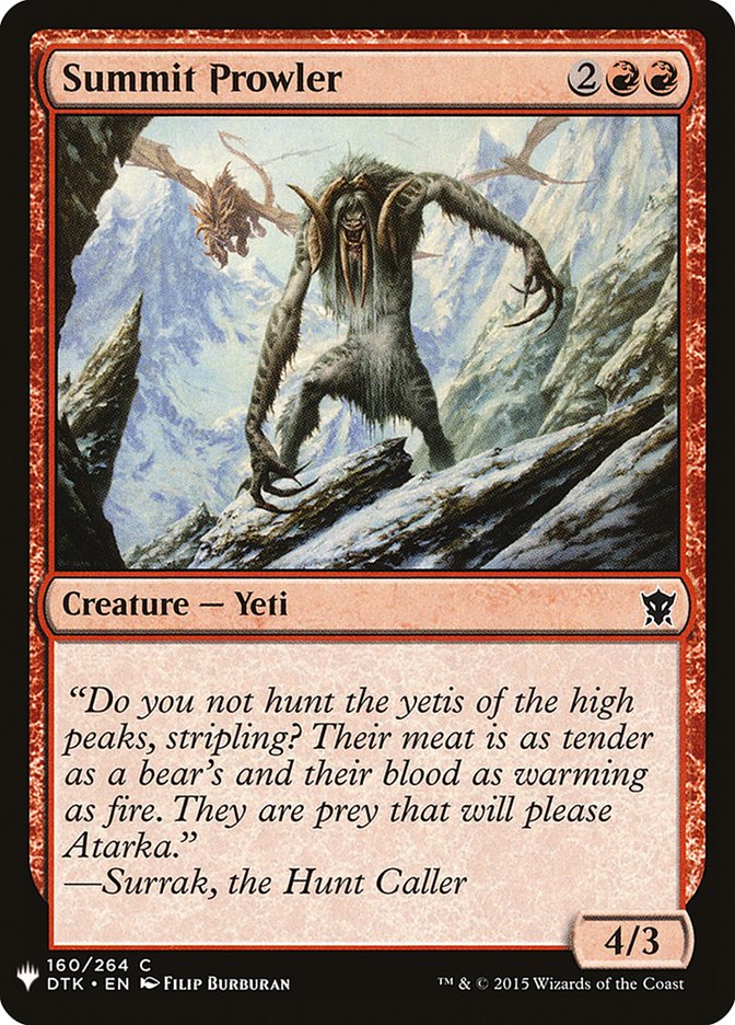 Summit Prowler [Mystery Booster] | Webway Games