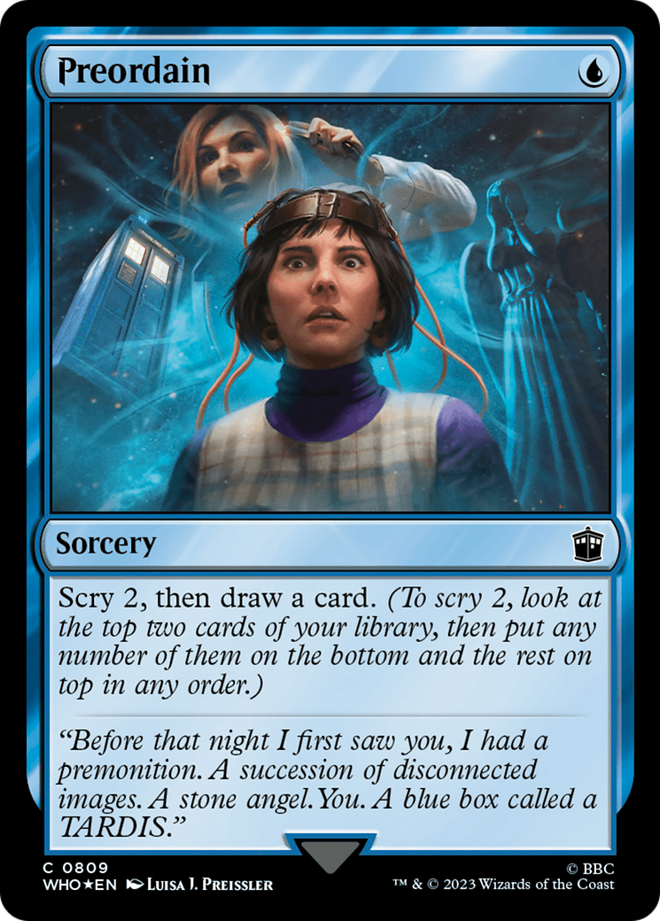 Preordain (Surge Foil) [Doctor Who] | Webway Games
