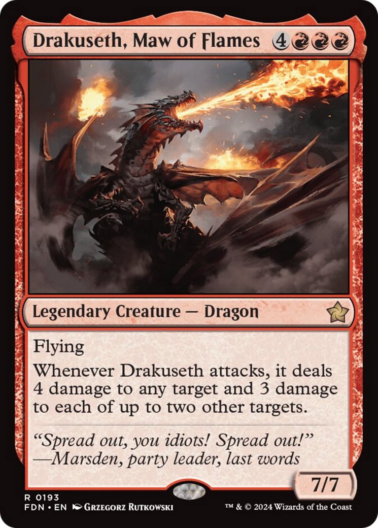 Drakuseth, Maw of Flames [Foundations] | Webway Games
