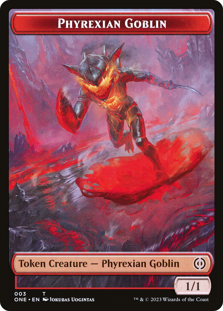 Phyrexian Goblin // Drone Double-Sided Token [Phyrexia: All Will Be One Tokens] | Webway Games