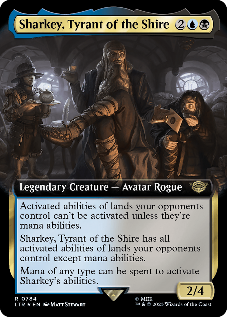 Sharkey, Tyrant of the Shire (Extended Art) (Surge Foil) [The Lord of the Rings: Tales of Middle-Earth] | Webway Games
