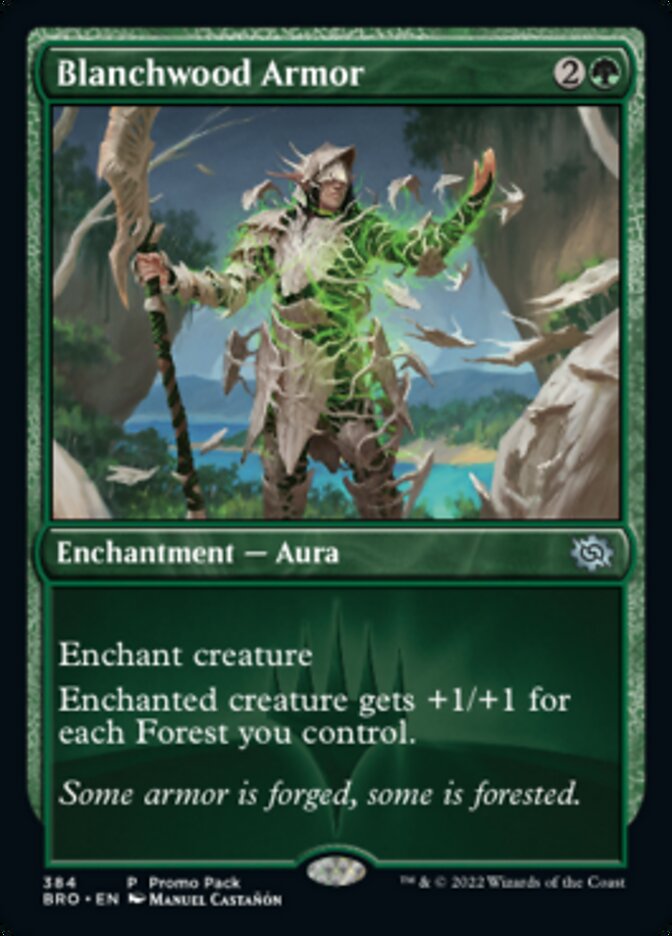 Blanchwood Armor (Promo Pack) [The Brothers' War Promos] | Webway Games
