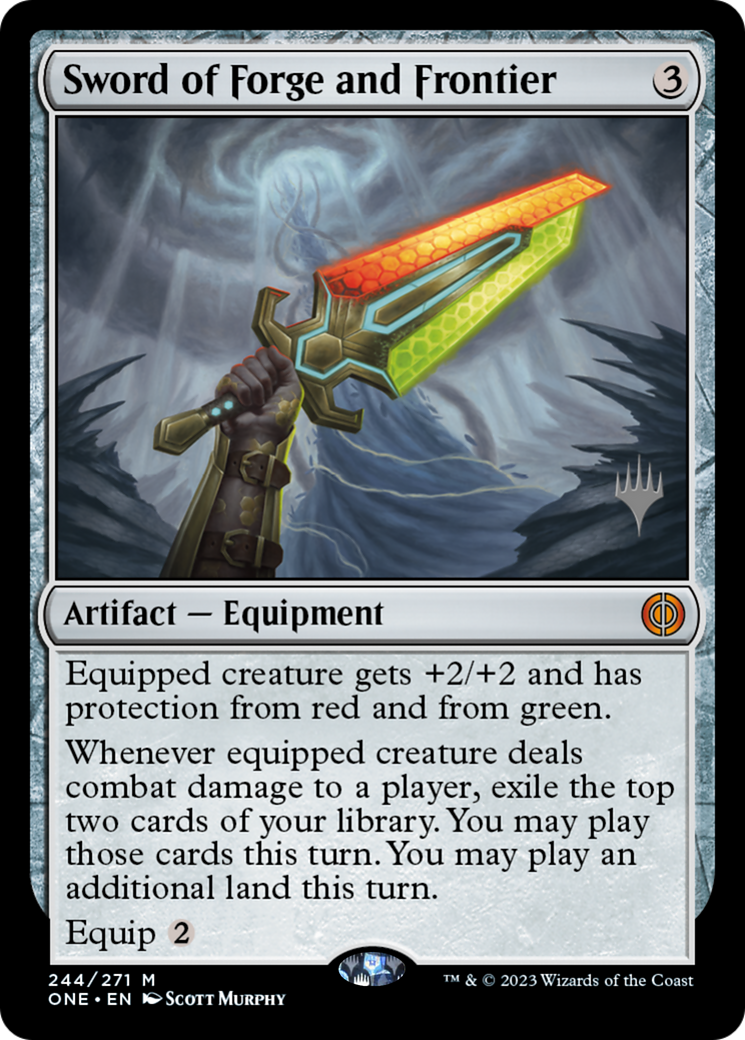 Sword of Forge and Frontier (Promo Pack) [Phyrexia: All Will Be One Promos] | Webway Games