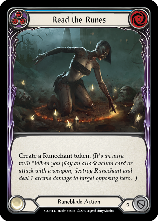 Read the Runes (Blue) [ARC111-C] (Arcane Rising)  1st Edition Normal | Webway Games