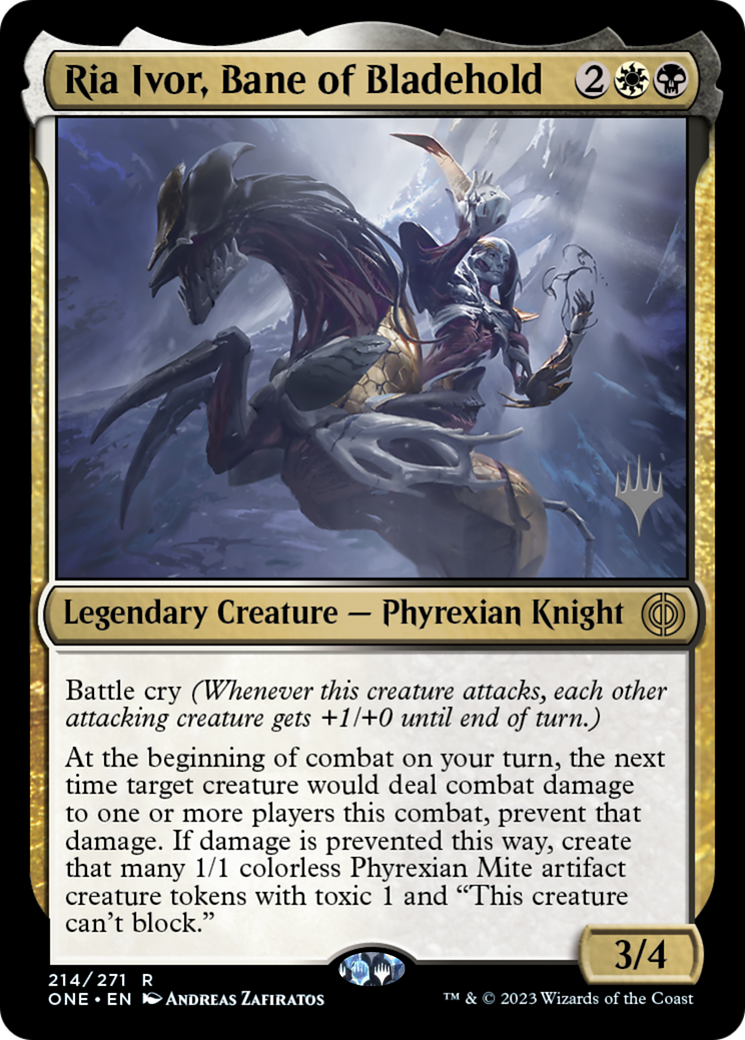 Ria Ivor, Bane of Bladehold (Promo Pack) [Phyrexia: All Will Be One Promos] | Webway Games